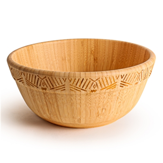 BAMBOO SALAD BOWL, NATURAL, 10''