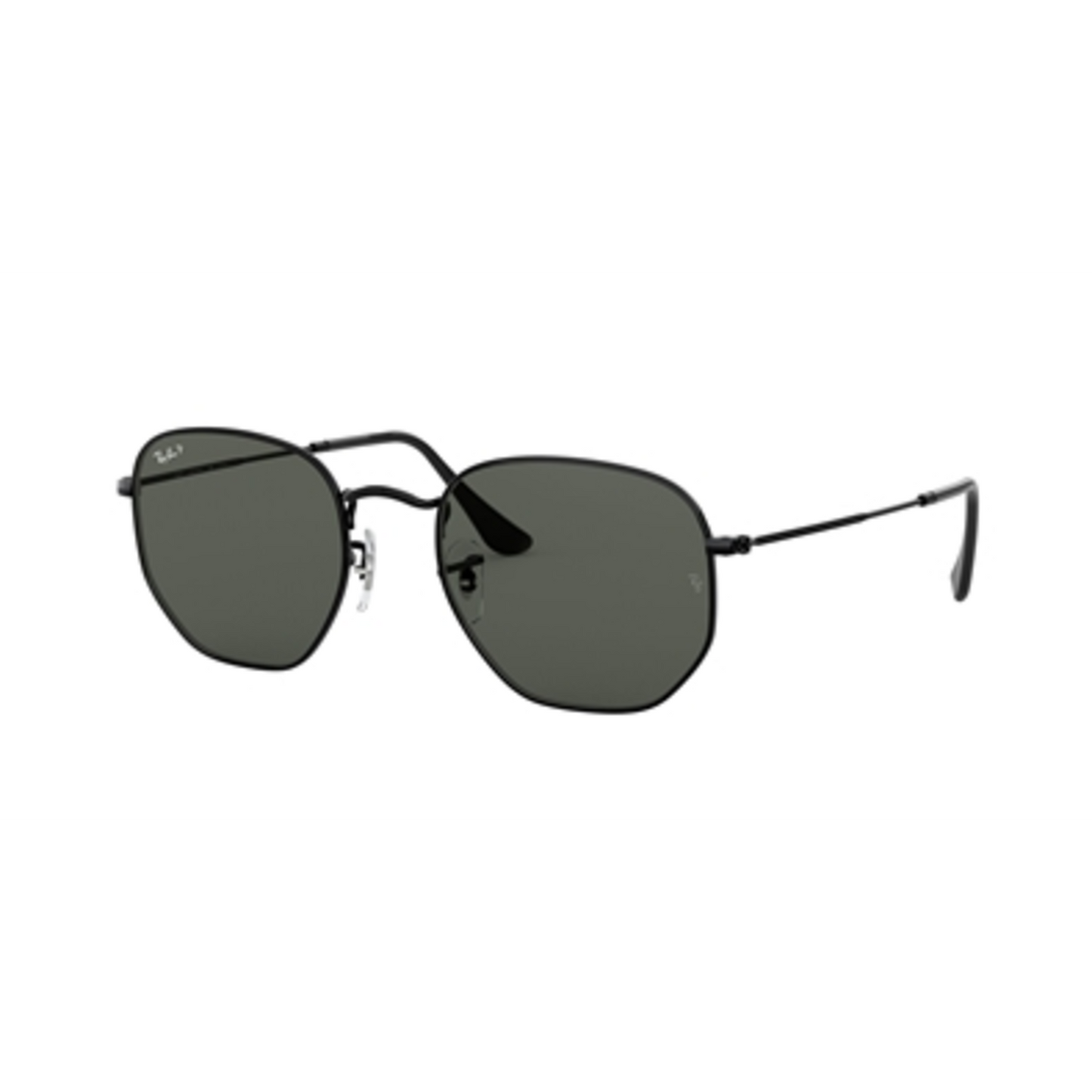 HEXAGONAL FLAT LENS UNI SUNGLASSES POLAR, BLACK/GREEN, 54