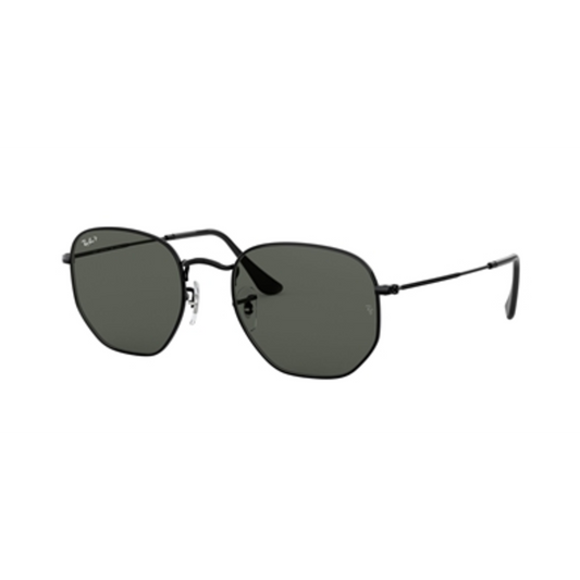 HEXAGONAL FLAT LENS UNI SUNGLASSES POLAR, BLACK/GREEN, 54