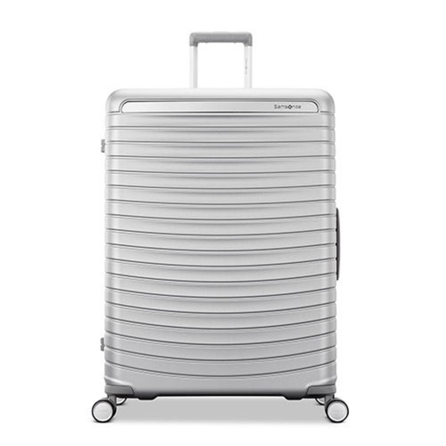 FRAMELOCK MAX LARGE HARDSIDE SPINNER GLACIAL SILVER