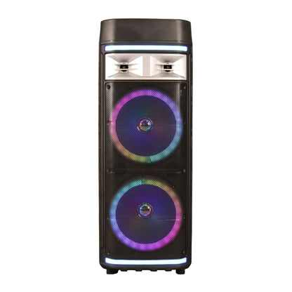 PORTABLE 2 X 12" BLUETOOTH DJ SPEAKER