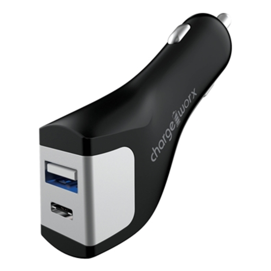 USB C/A CAR CHARGER, BLACK