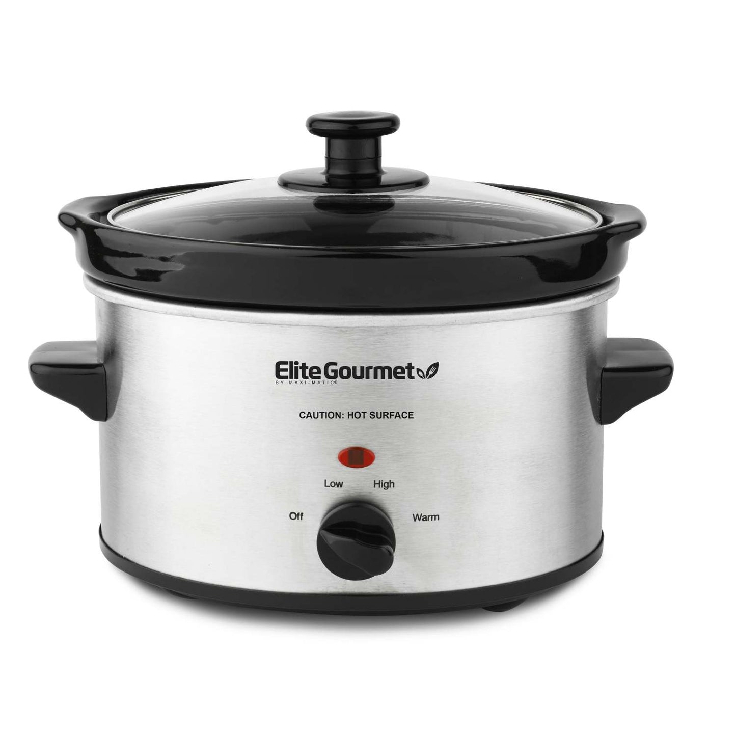 GOURMET 2QT STAINLESS STEEL SLOW COOKER