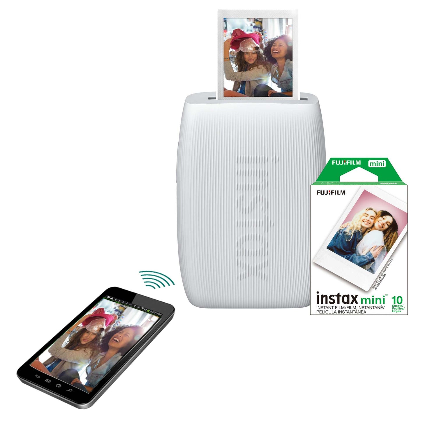 INSTAX MINI LINK 3 SMARTPHONE PRINTER BUNDLE CLAY WHITE