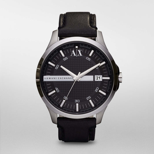 MENS WHITMAN LEATHER STRAP WATCH