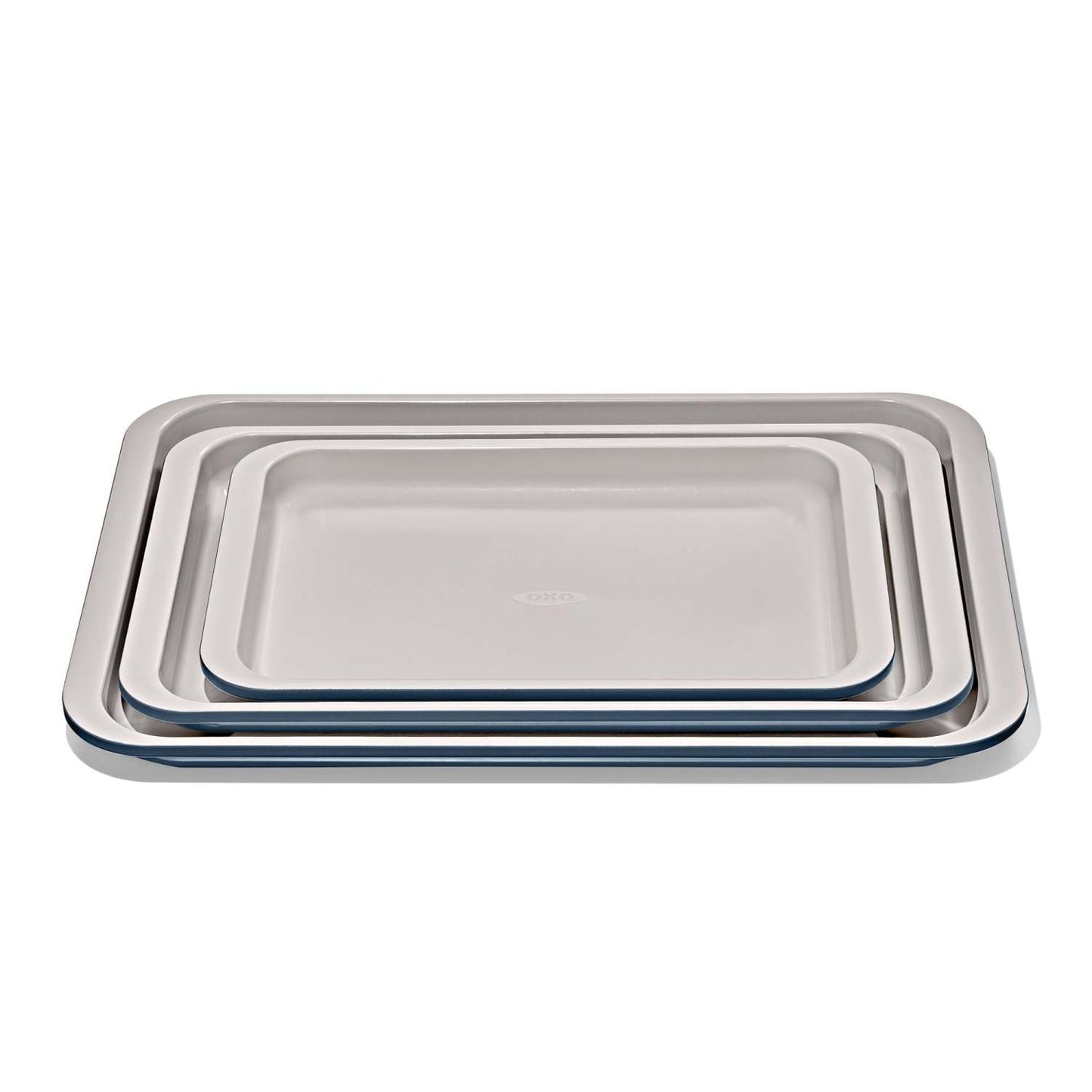 GOOD GRIPS 3PC NS PRO CERAMIC COATED METAL BAKEWARE SET STORM BLUE