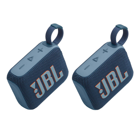 GO 4 ULTRA-PORTABLE BLUETOOTH SPEAKER - SET OF 2 BLUE