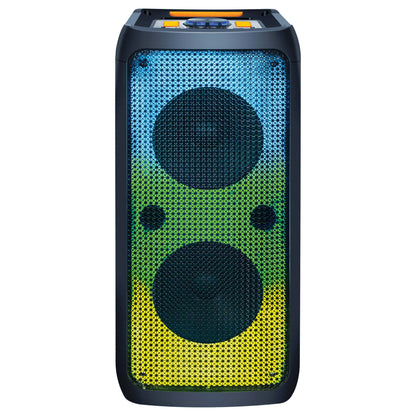 2 X 8" PRO DJ PORTABLE BLUETOOTH SPEAKER W/ TWS & LIGHT SHOW