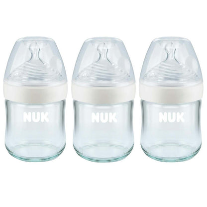 SIMPLY NATURAL GLASS 4OZ GLASS BOTTLE - 3-PACK