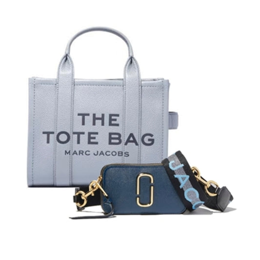 Small Tote/Snapshot 2 Pc, Wolf Grey/Blue Sea