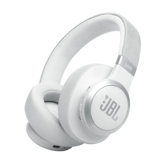 JBL LIVE 770 WIRELESS OVER-EAR TRUE ADAPTIVE NOISE-CANCELING HEADPHONES - WHITE