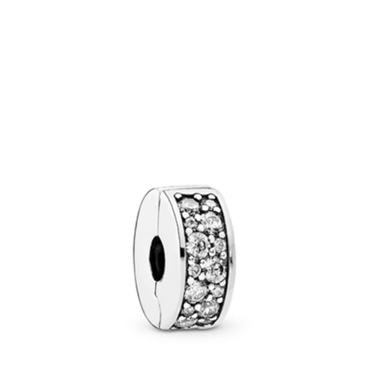 SHINING ELEGANCE CLIP, CLEAR, SILVER