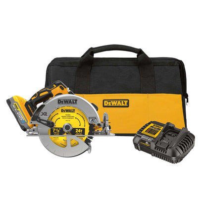 20V MAX XR 7-1/4" CIRCULAR SAW KIT W/ POWERSTACK 5.0AH BATTERY