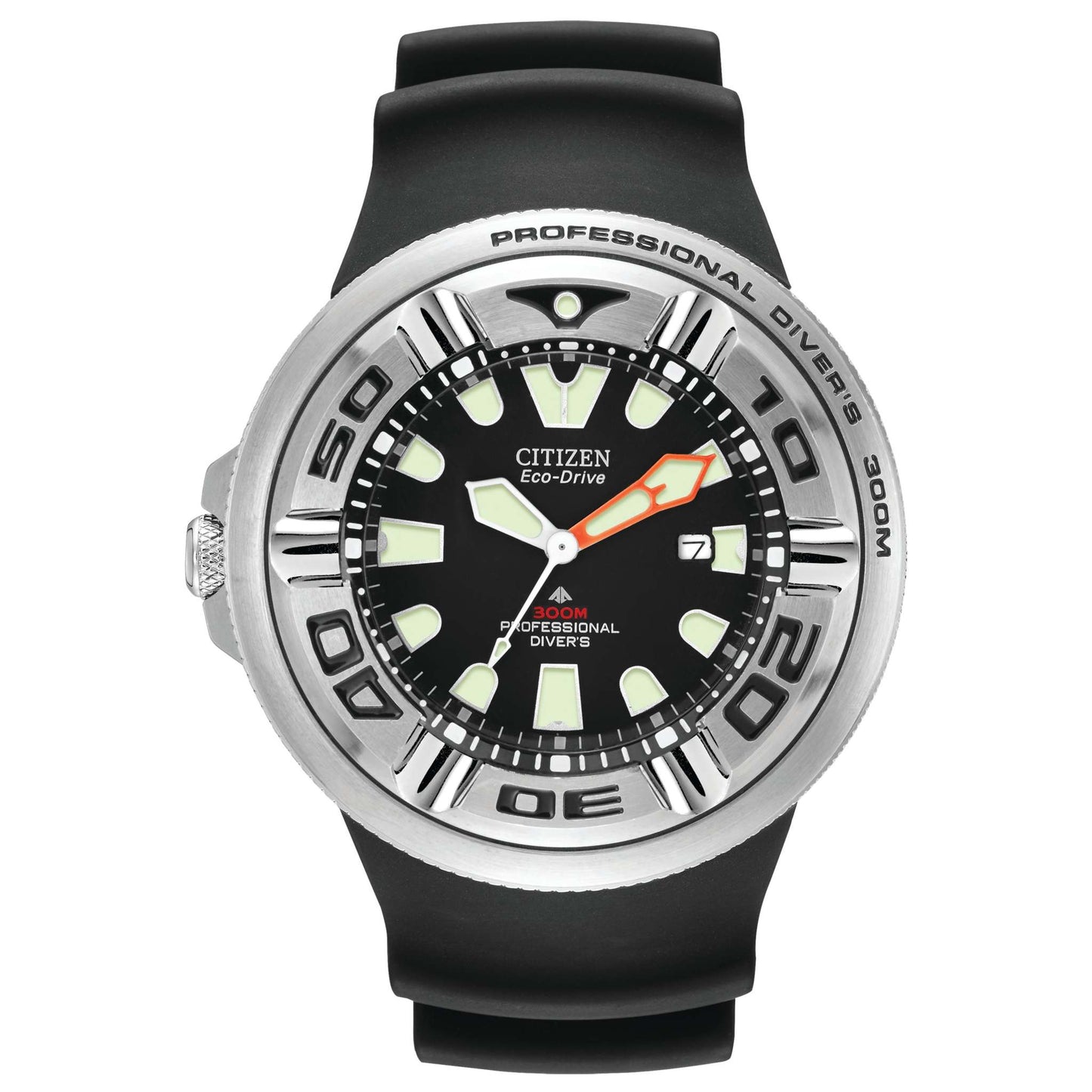 MEN'S PROMASTER DRIVE "ECOZILLA" BLACK STRAP WATCH, BLACK DIAL