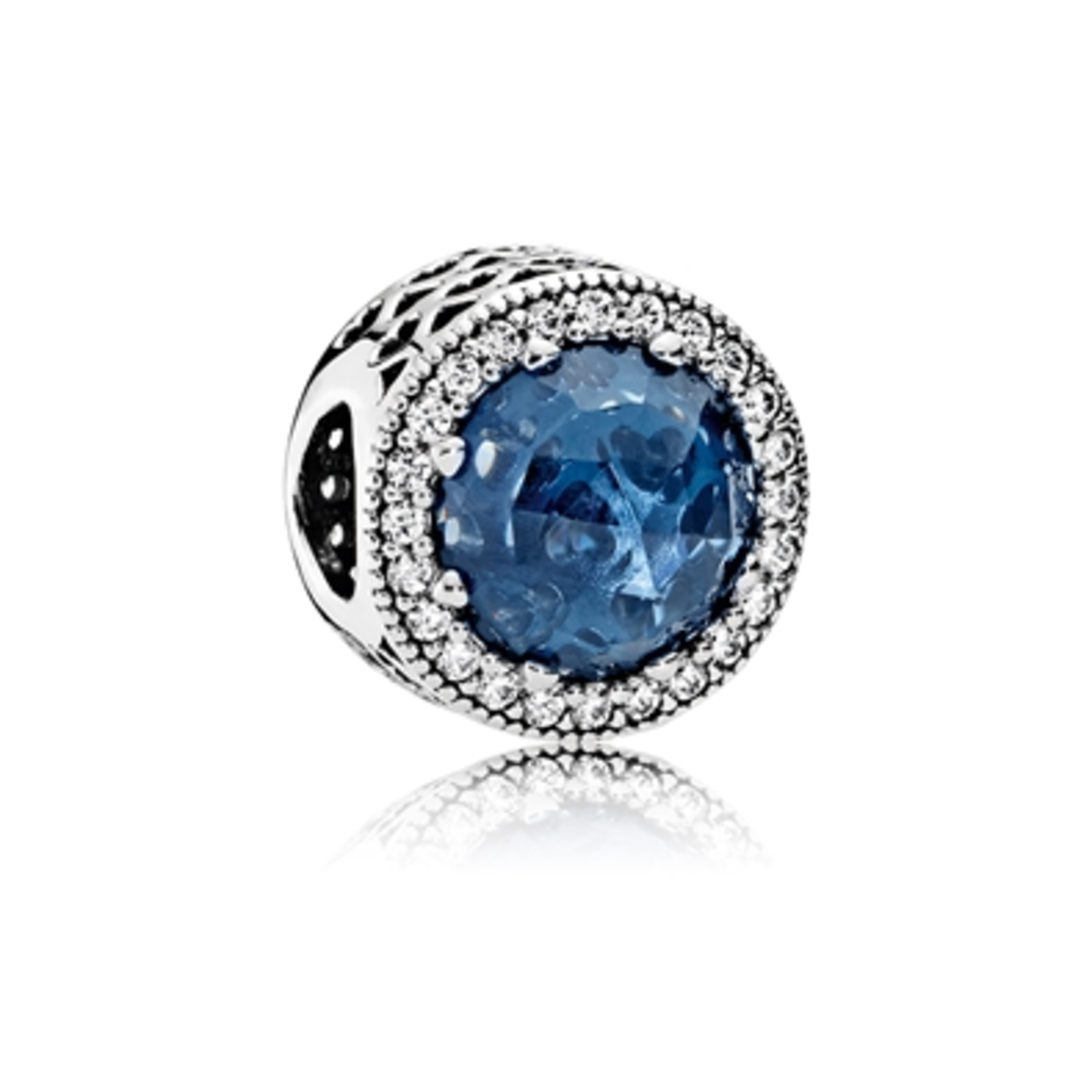 RADIANT HEARTS, MOONLIGHT BLUE, CLEAR CZ