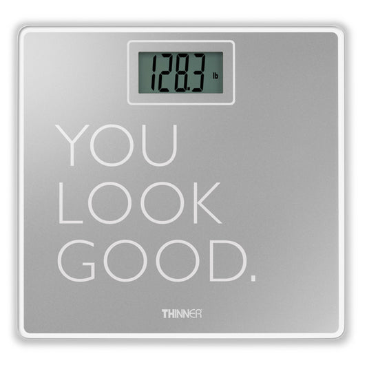 CONAIR THINNER "YOU LOOK GOOD" GLASS SCALE