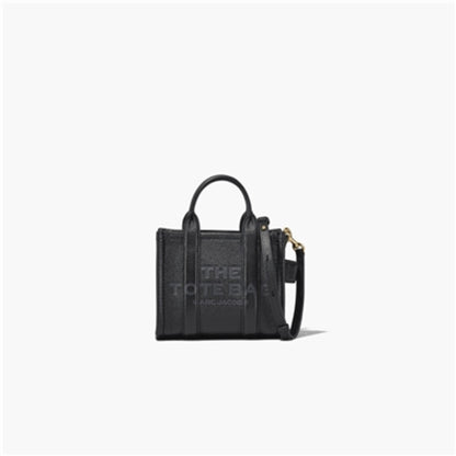 The Leather Crossbody Tote Bag, Black