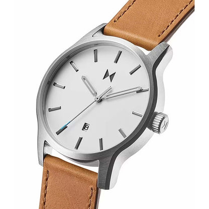 MENS CLASSIC II CAMEL TAN LEATHER STRAP WATCH