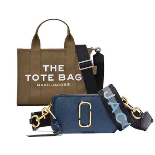 Slate Green Tote and Snapshot Set, Slate Green/ Blue Multi