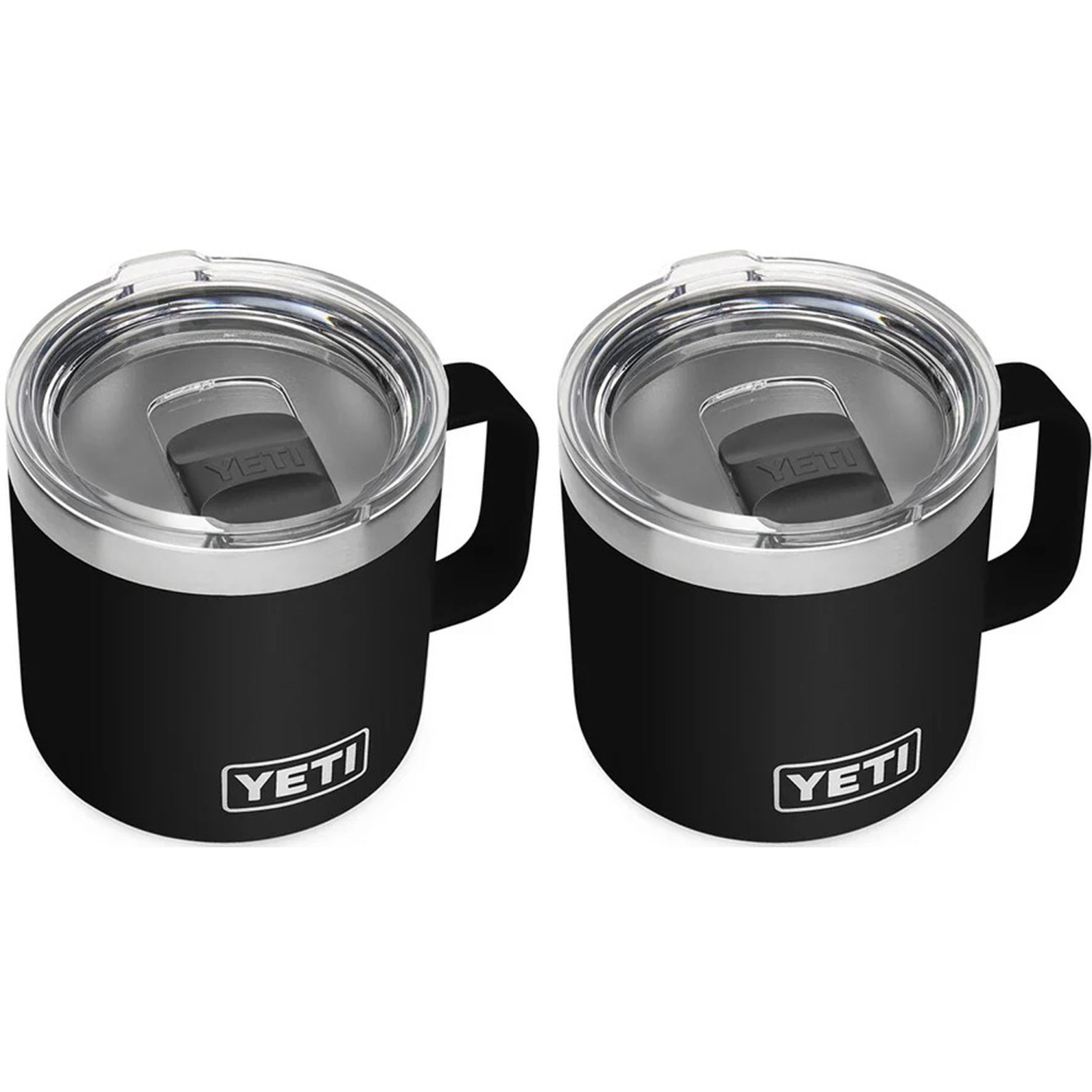 YETI RAMBLER 14 OZ. MUG WITH MAGSLIDER LID - BLACK (2-PACK)