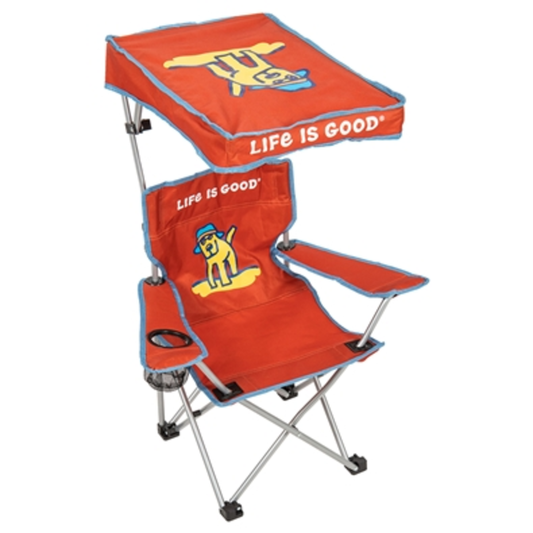 KIDS QUAD CHAIR WITH CANOPY, ORANGE