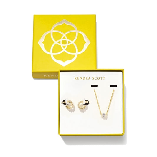 Cailin Crystal Gift Set, Gold/White Crystal