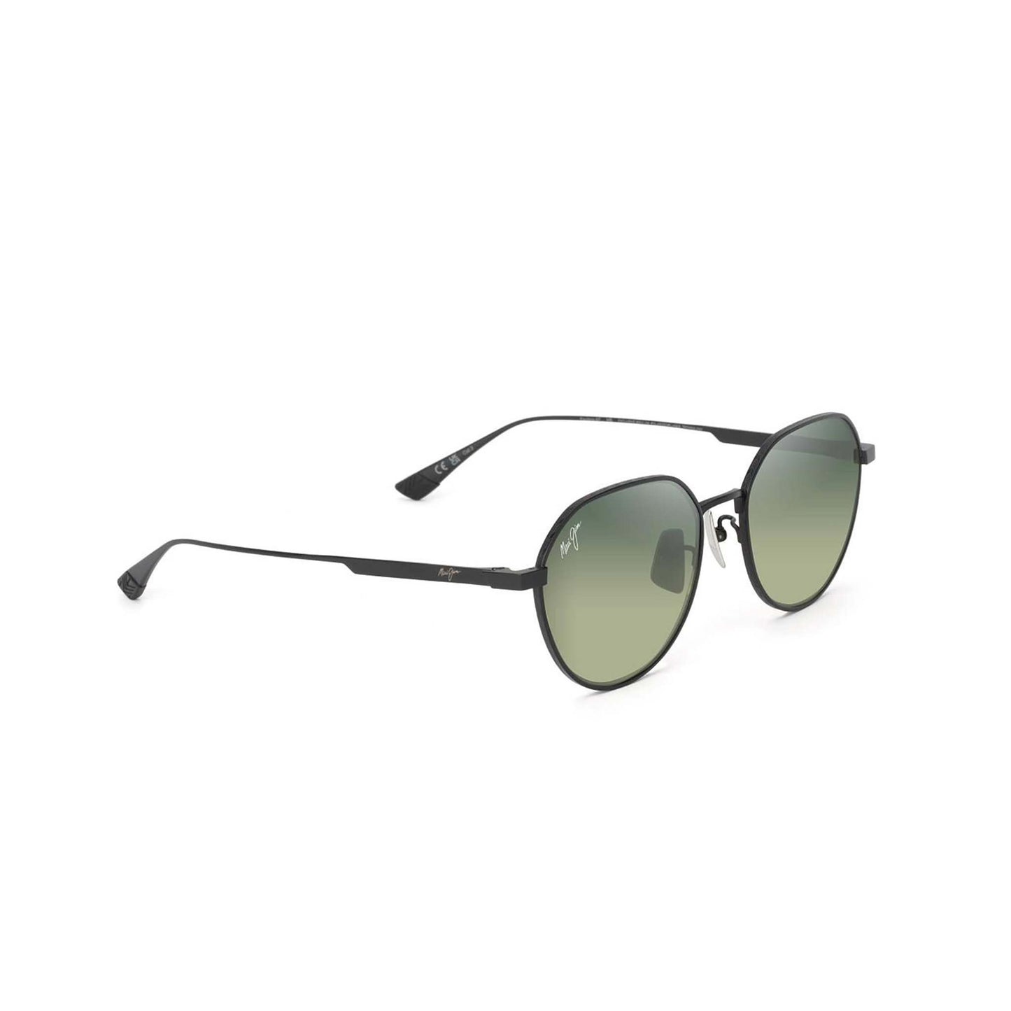 Kaulana Asian Fit Polarized Sunglasses Matte Black Frame Maui HT Lens