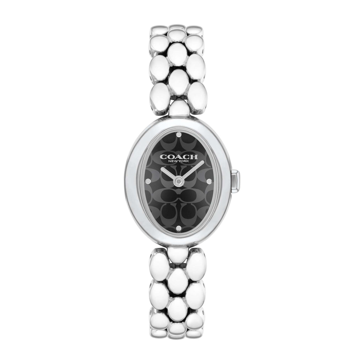 LADIES' SAMMY OVAL STAINLESS STEEL WATCH, C DIAL