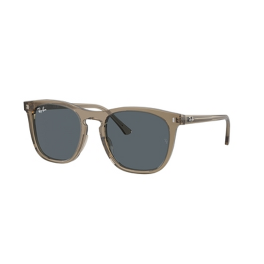 UNISEX SQUARE NON-POLAR SUNGLASSES, BROWN/BLUE, 53