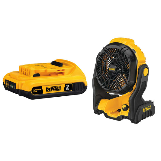 20V MAX JOBSITE CORDLESS FAN W/ BONUS 20V MAX PREMIUM XR 2.0AH BATTERY