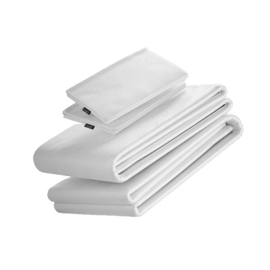 HUSH ICED ICED COOLING SHEET AND PILLOWCASE SET - KING - WHITE