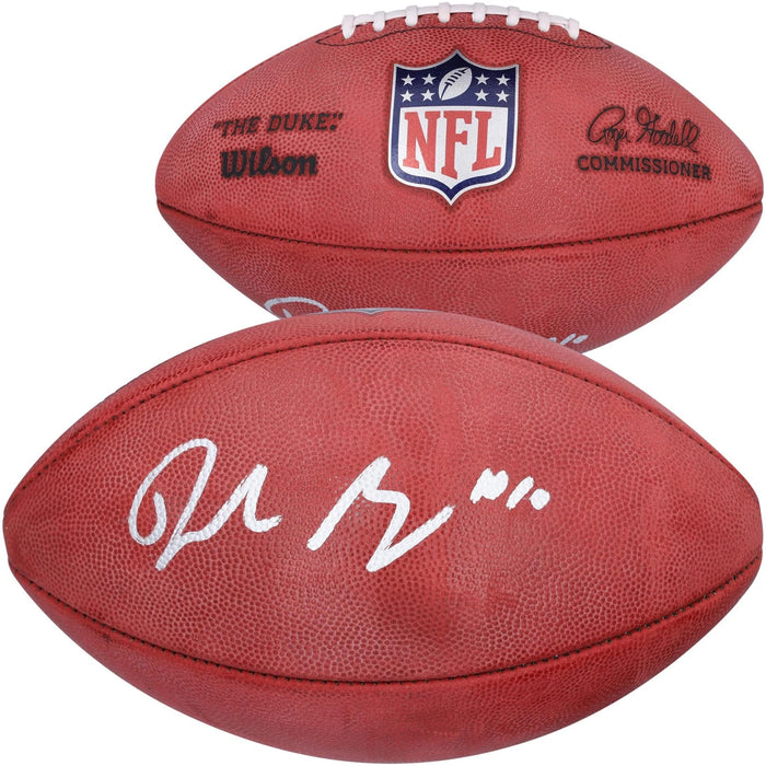 Drake Maye New England Patriots Autographed Authentic NFL Wilson Duke Football