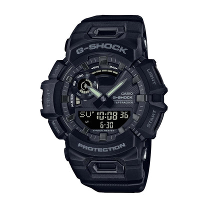 MENS G-SQUAD SMARTPHONE LINK BLACK RESIN SMARTWATCH BLACK DIAL