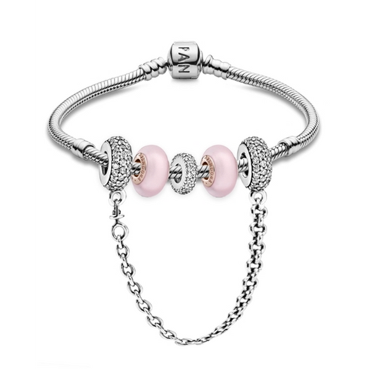 I LIKE PANDORA  AND  LOOKING TOUGH BRACELET, 7.5"