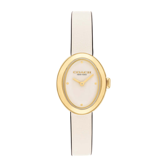 LADIES' SAMMY OVAL LEATHER STRAP WATCH