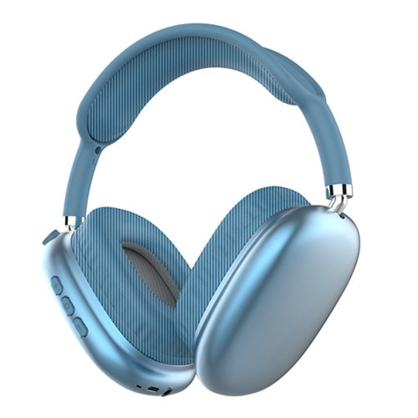 HIGH PERFORMANCE WIRELESS HEADPHONES W/ RADIO & MIC BLUE