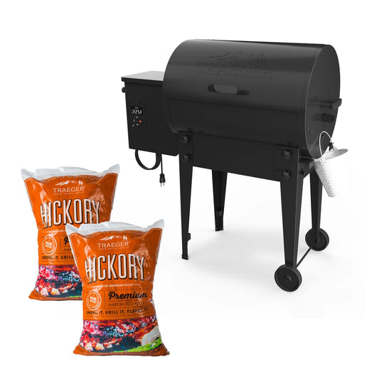 TAILGATER PELLET GRILL W/ HICKORY PELLETS