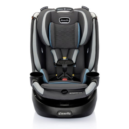 REVOLVE360 SLIM ROTATIONAL 2-IN-1 CAR SEAT W/ QUICK CLEAN COVER STOW BLUE