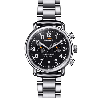 UNISEX RUNWELL CHRONO STAINLESS STEEL WATCH