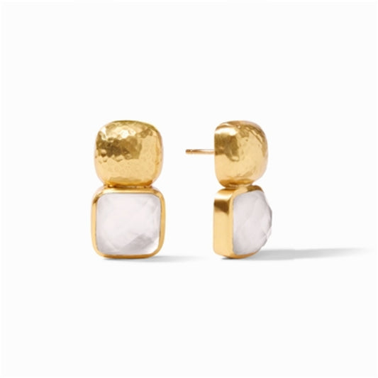 CATALINA EARRING, IRIDESCENT CLEAR CRYSTAL