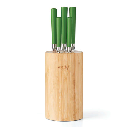 KNOCK ON WOOD 6PC KNIFE BLOCK SET