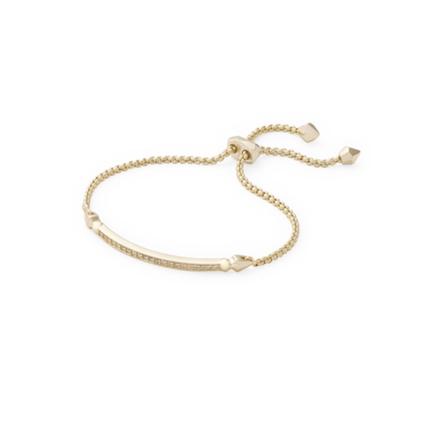 OTT BRACELET, GOLD METAL WHITE CZ