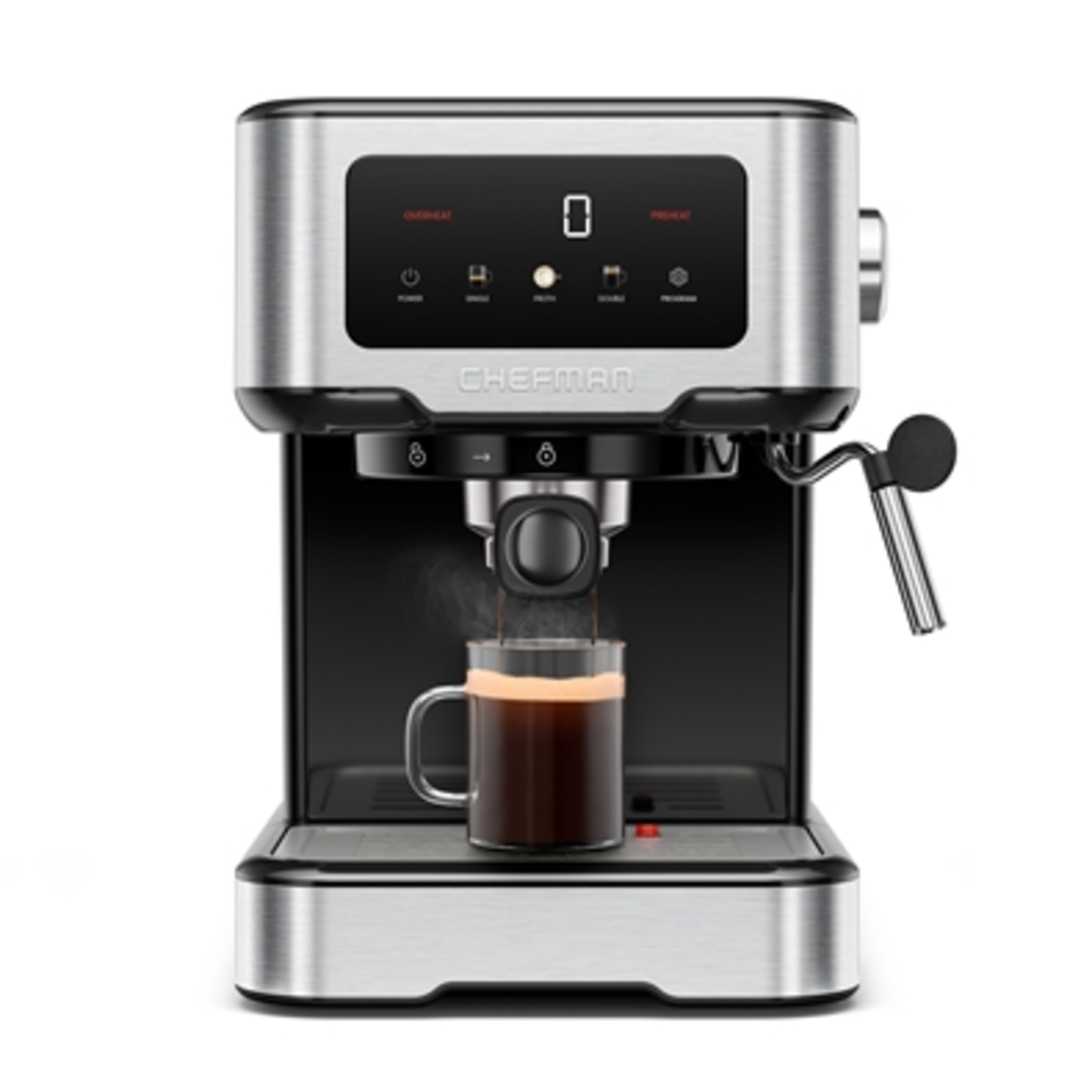 EASY-BREW ESPRESSO MACHINE, SILVER, 1.5 LITER