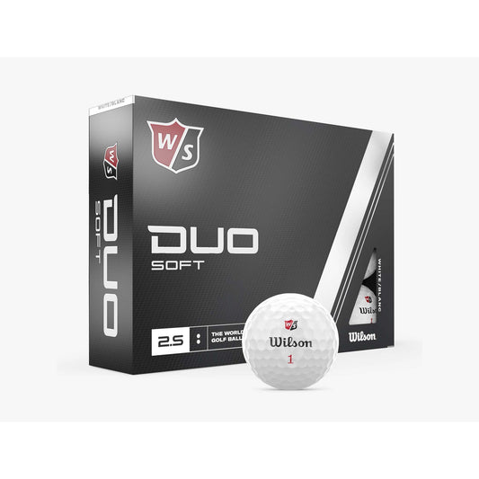 DUO SOFT WHITE GOLF BALLS - 12 BALLS