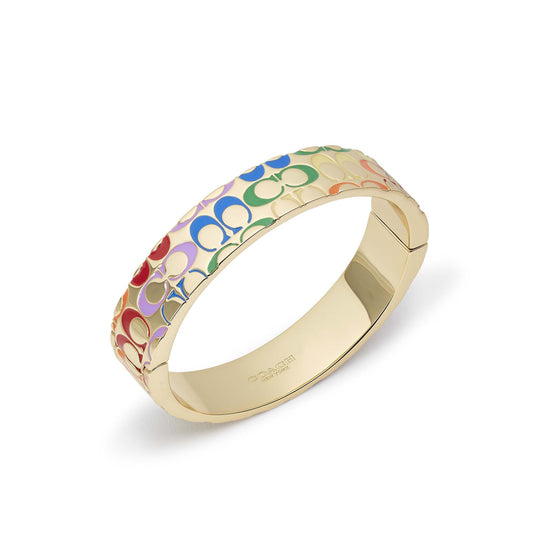 RAINBOW QUILTED C BANGLE