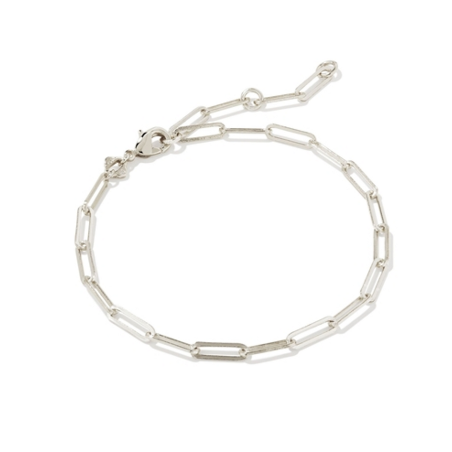 COURTNEY PAPERCLIP BRACELET, SILVER