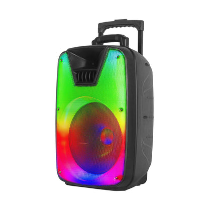 12" PORTABLE BLUETOOTH SPEAKER W/ LIGHT SHOW & TRUE WIRELESS STEREO