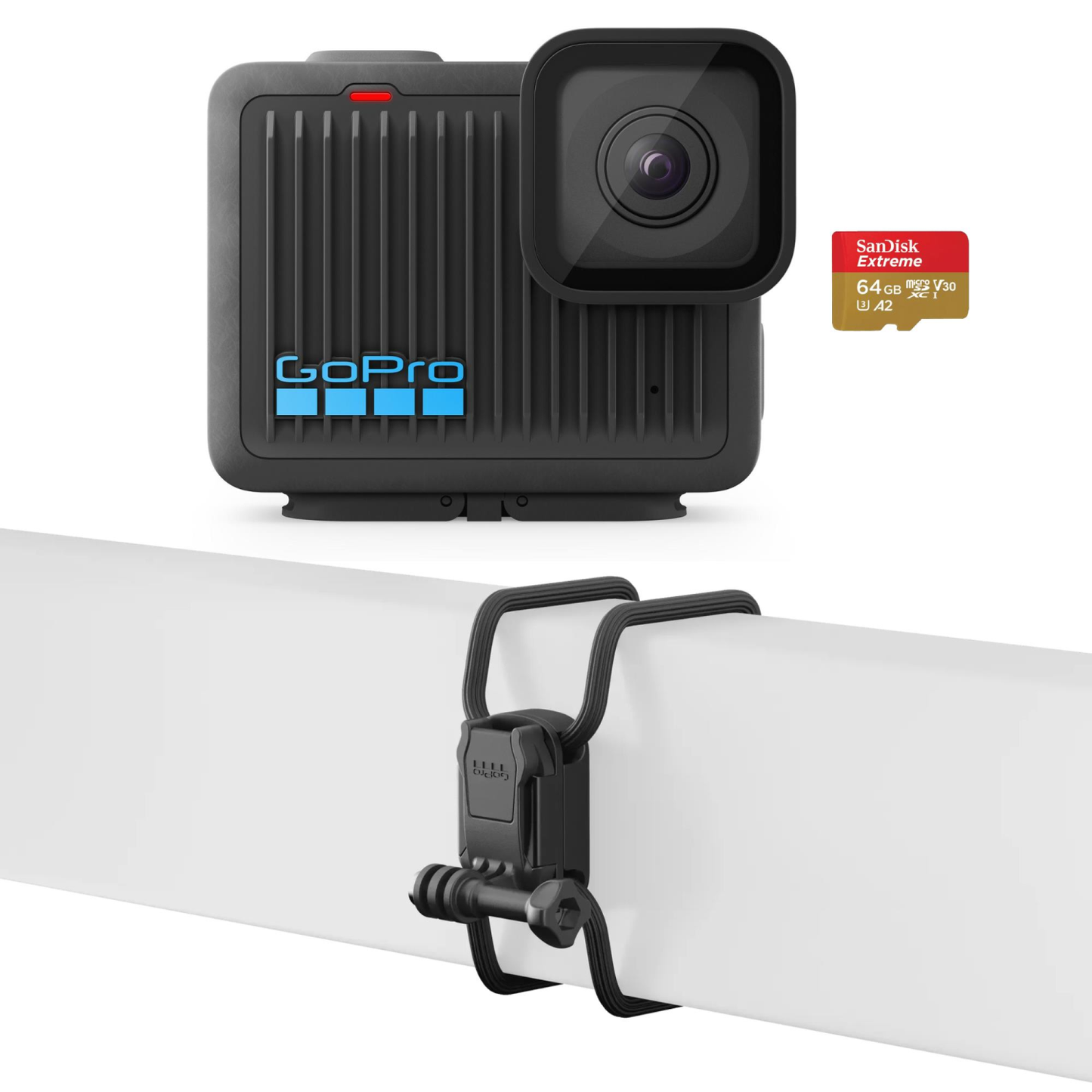 GOPRO HERO 4K + FLEXIBLE MOUNT + GOPRO 64GB MICROSD MEMORY CARD