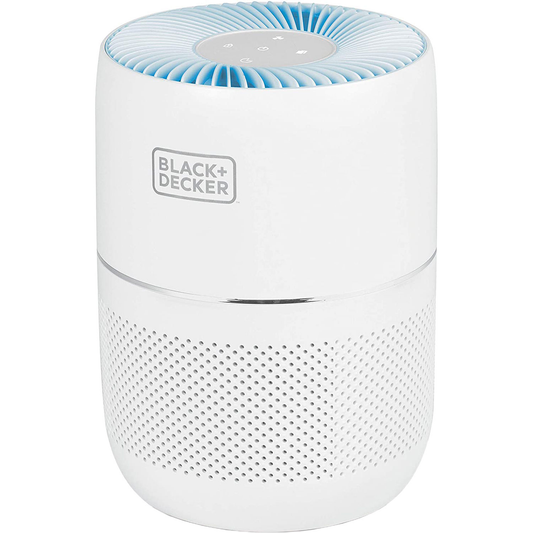 BLACK+DECKER TABLETOP AIR PURIFIER WITH INDICATOR LIGHTS - WHITE
