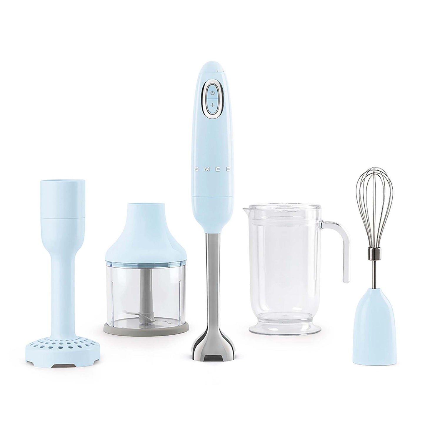 50'S RETRO-STYLE HAND BLENDER SET W/ ACCESSORIES, PASTEL